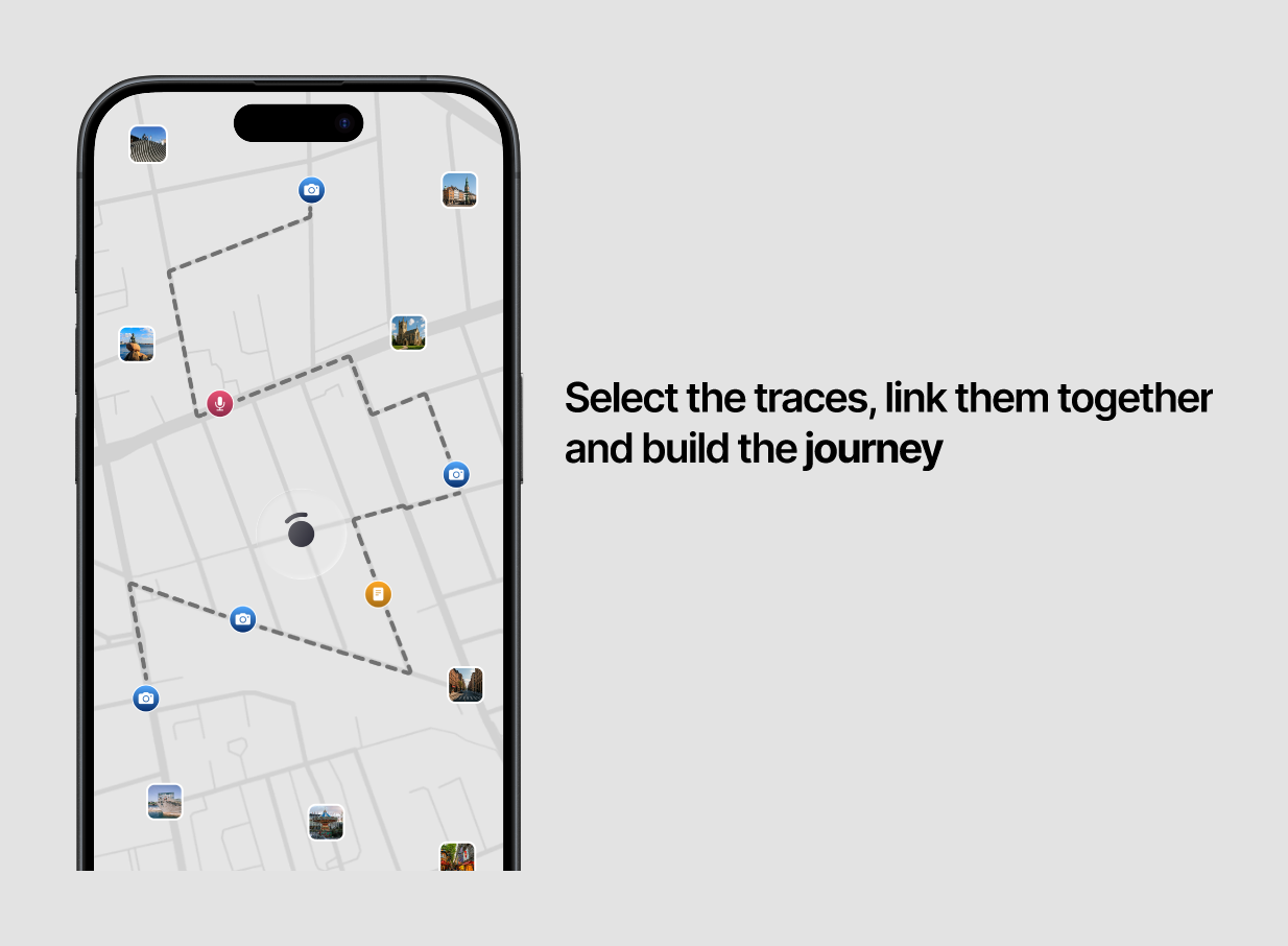 Select the traces, link them together and build the journey